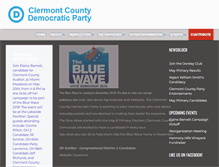Tablet Screenshot of clermontdems.org
